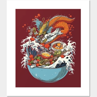 The great sushi dragon Posters and Art